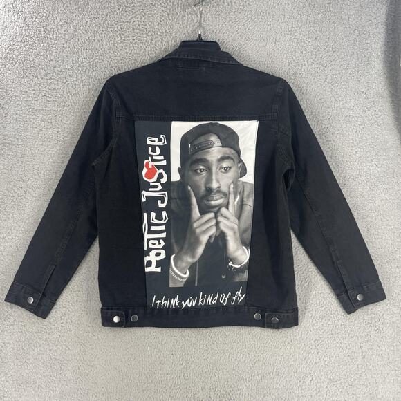 Y2K Chemistry Denim Jacket Mens Small Poetic Justice Tupac Hip Hop 90s Rap - Picture 15 of 15